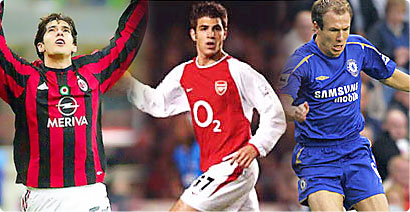 kaka  fabregas  robben